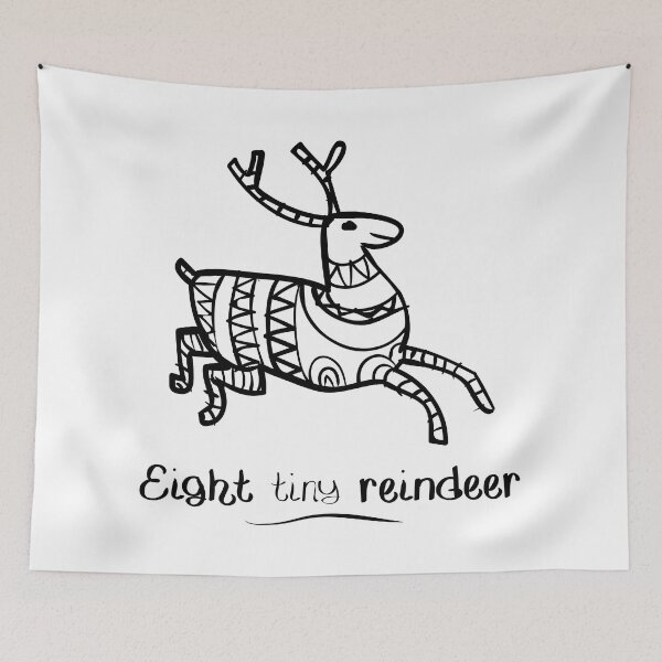 Item preview, Eight Tiny Reindeer designed and sold by Douglas County Public Library.