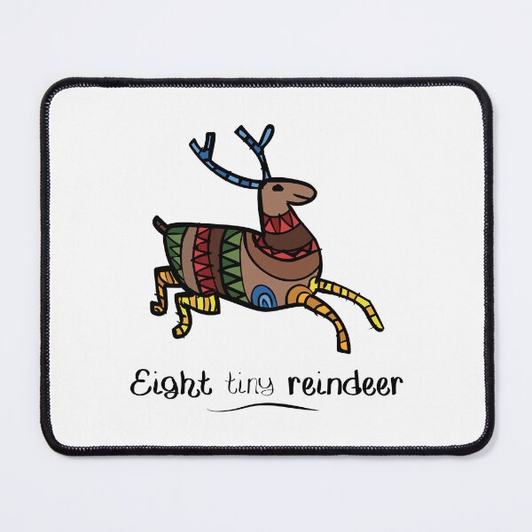 Item preview, Eight Tiny Reindeer in color designed and sold by Douglas County Public Library.