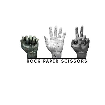 Rock Paper Scissors Art Board Print for Sale by noormixx