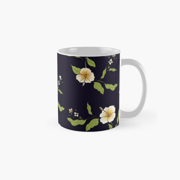Yellow Tropical Flowers Classic Mug
