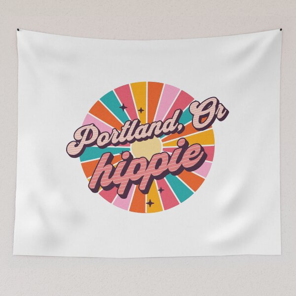 Item preview, Portland Oregon Hippie - Good Vibes Only - Pacific Northwest designed and sold by AlanPhotoArt.