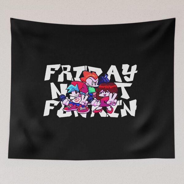 Item preview, Viernes por la noche Funkin Graffiti Design Novio Novia Pico T Pegatina designed and sold by gorineanaidif.