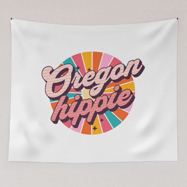 Item preview, Oregon Hippie - Pacific Northwest - Hipster Gift designed and sold by AlanPhotoArt.