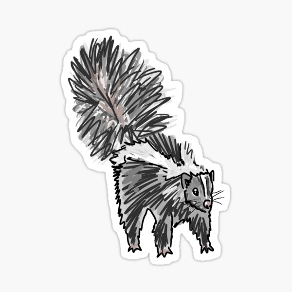 Artikel-Vorschau von Scraggly Skunk, designt und verkauft von LauraAndCanvas.