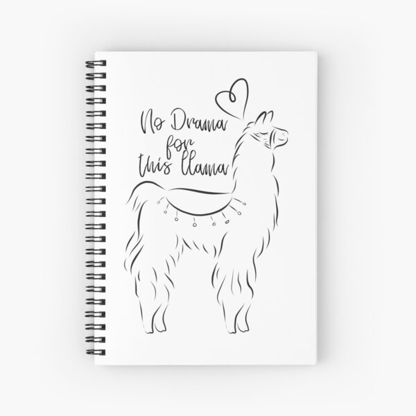 llama Spiral Notebook
