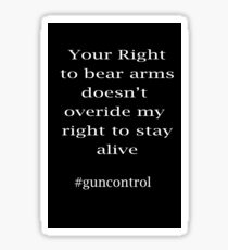 Gun Control Sticker