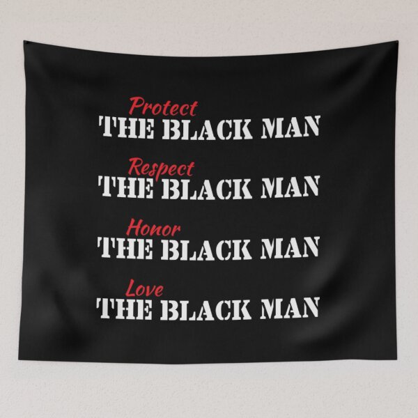 Item preview, Black Man (Wht Text) designed and sold by camboixusoo.