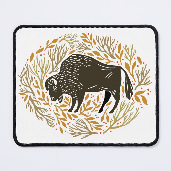 Item preview, Folk Forest Bison designed and sold by cindytomczyklee.
