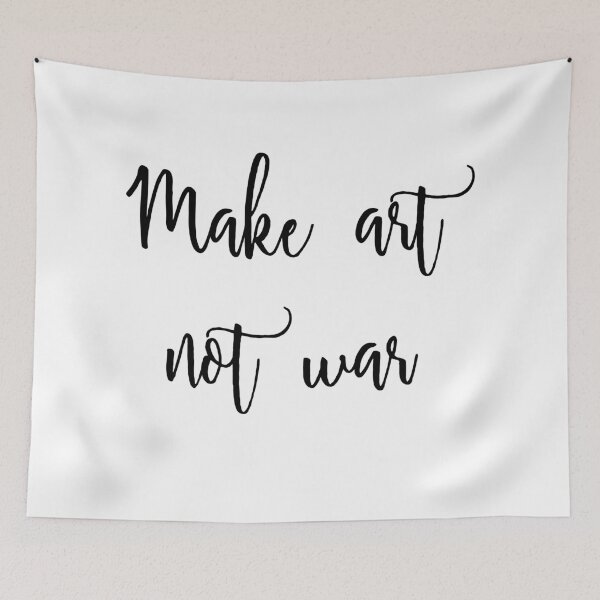 Item preview, Make art not war  designed and sold by Alice Monber’s LETTERING.