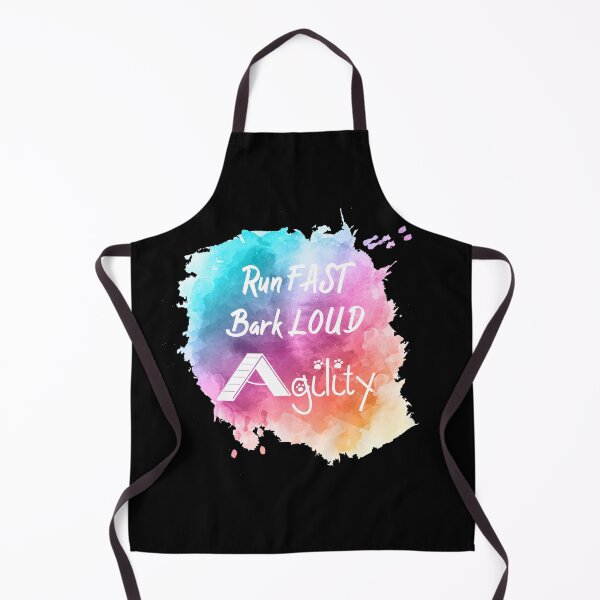 Item preview, Run Fast Bark Loud Agility Watercolor designed and sold by Jessica Schwing.
