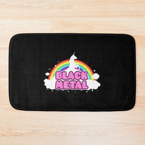 Item preview, black metal funny unicorn rainbow mosh parody design philipp rietz transparent designed and sold by camboixusoo.
