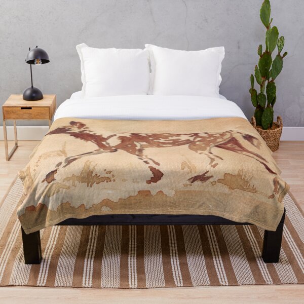 Painted Dog - African Wild Dog Throw Blanket