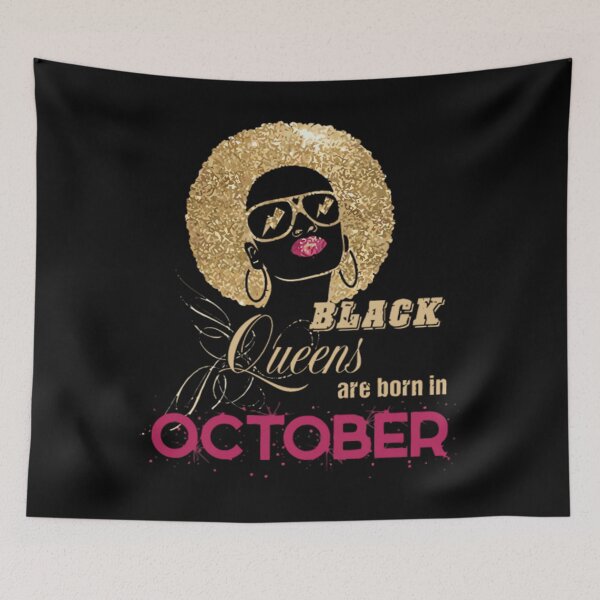 Item preview, Black Queens Are Born In October designed and sold by camboixusoo.