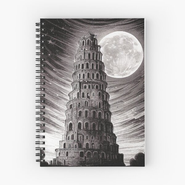 Item preview, Tower of Babel Sketch, Babel Tower designed and sold by Cyberpunk Designs.