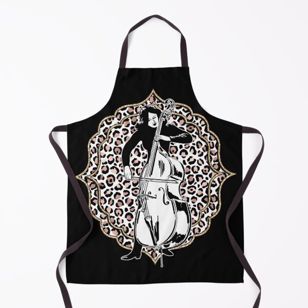 Item preview, Woman and vintage double bass designed and sold by Artbellachi.