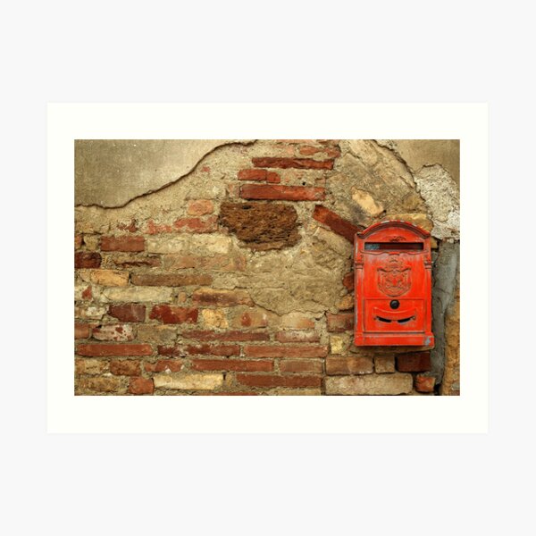 Mail Box, Tuscany, Italy Art Print