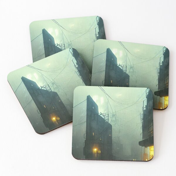 Item preview, Hazy Balcony Dystopia designed and sold by CartoonrBOY.