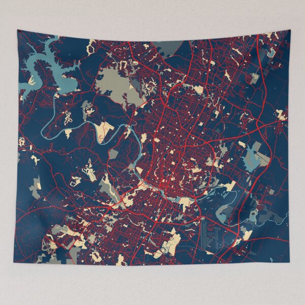 Item preview, Austin City Map of Texas, USA - Hope designed and sold by deMAP.