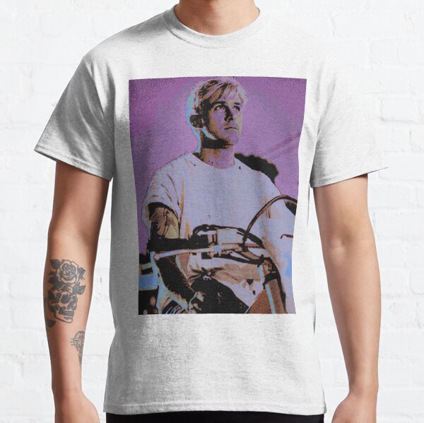 Long Sleeve T-Shirt | Ryan Gosling (The Place Beyond The Pines) by Bady Church - Black - Medium - Oversized Long Sleeve T-Shirt - Full Front Graphic