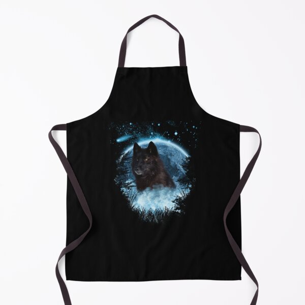 Item preview, Black Wolf Blue Moon Full Scape designed and sold by camboixusoo.