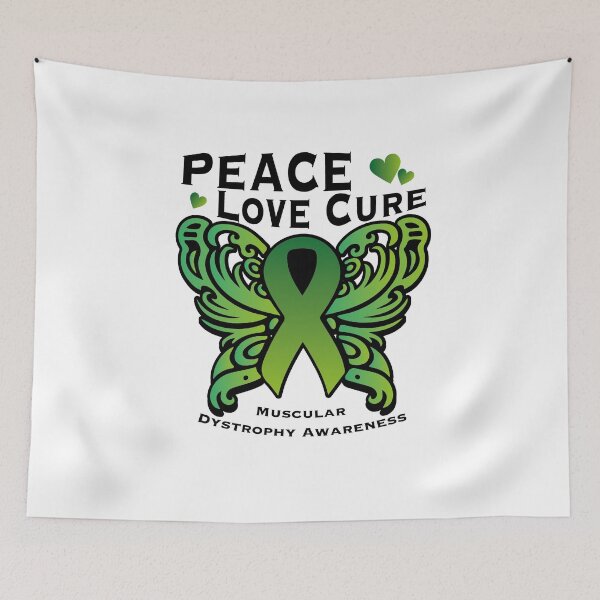 Item preview, Peace Love Cure Support Muscular Dystrophy Awareness  designed and sold by Seas Wanda.