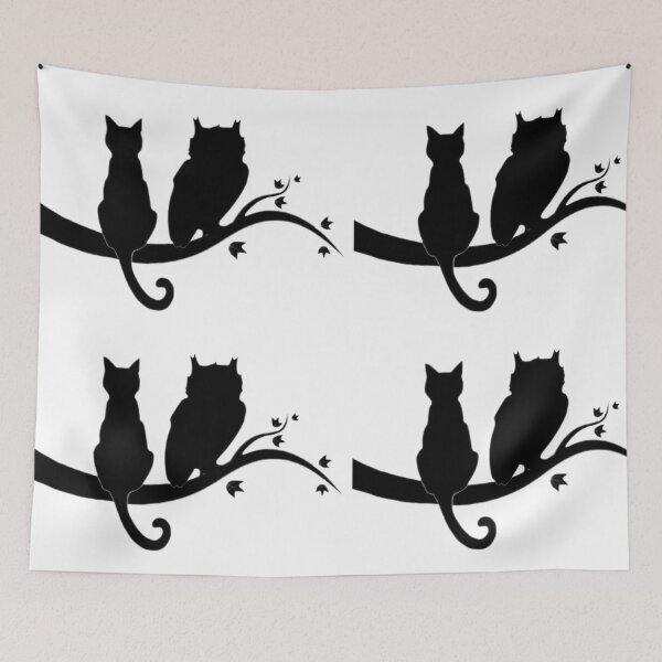 Item preview, Cat with an owl designed and sold by Artistkhg.