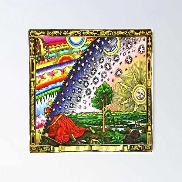 Item preview, The Flammarion Engraving (Full Colour) designed and sold by Elemntriloquist.