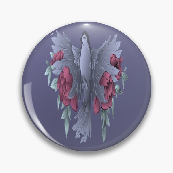 Item preview, Bluebird & Flower Graphic designed and sold by Paula Helit.