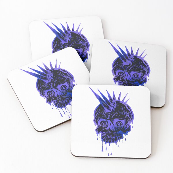 Item preview, Unusual Purple Punk Skull, Punk Skeleton designed and sold by Dven-Clothes.