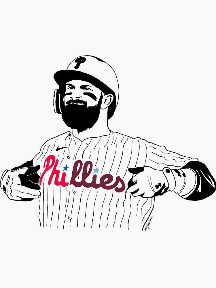 BRYCE HARPER Philadelphia Baseball Vinyl Sticker Wall Decal