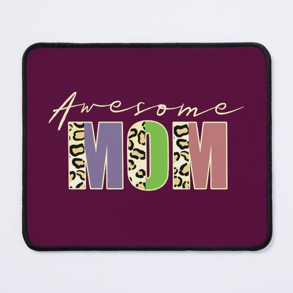 Item preview, Awesome Mom Leopard Print Text Retro Family Quote designed and sold by CRHPOD20.
