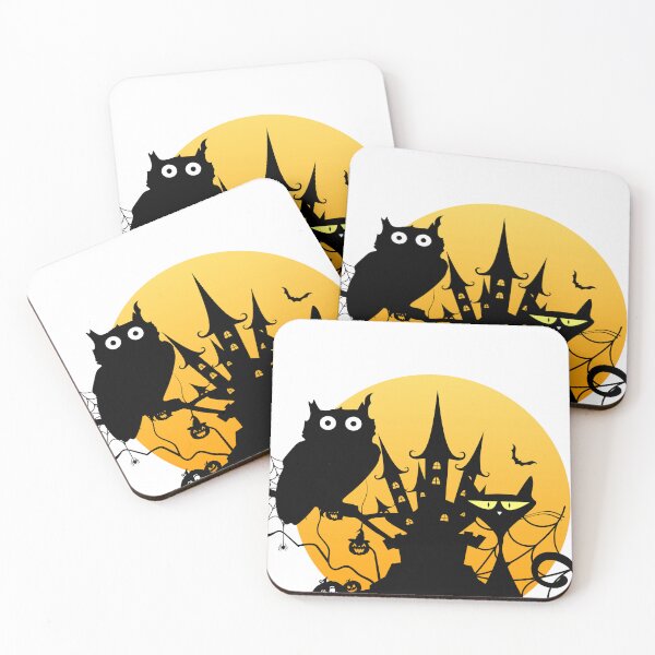 Item preview, A Cat And An Owl under the moon designed and sold by samirou99.