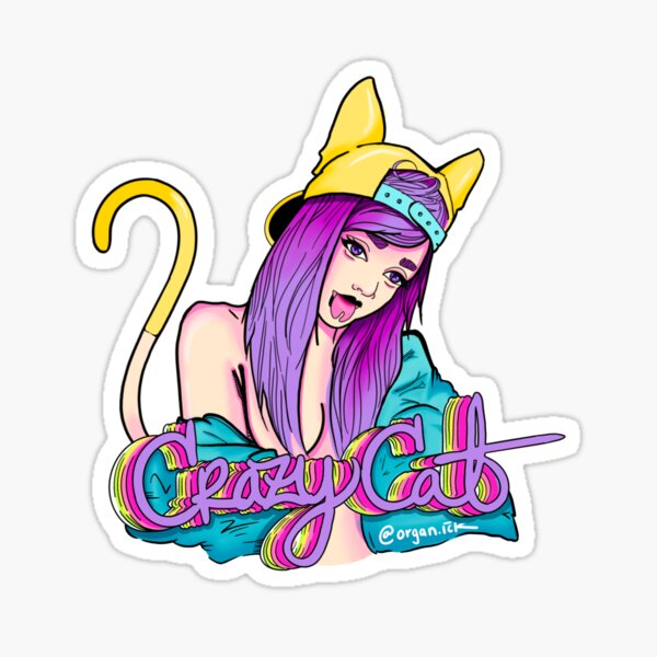 Item preview, Crazy Cat  designed and sold by organ-ickk.