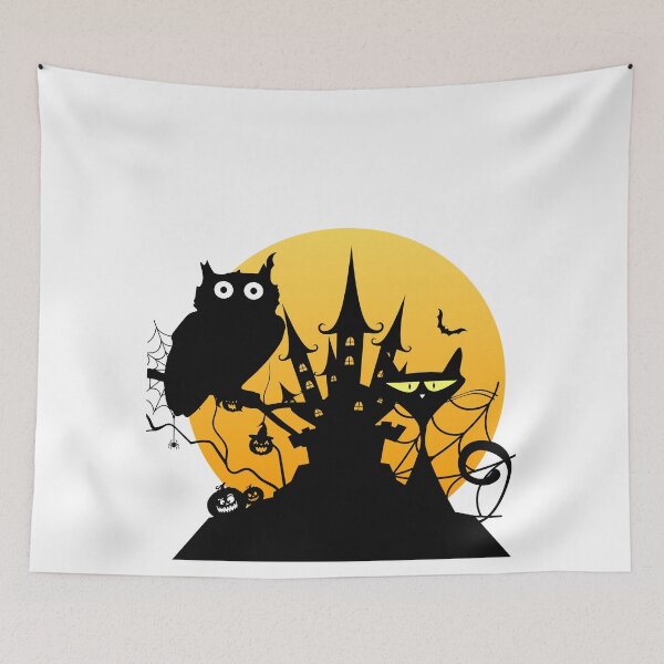 Item preview, A Cat And An Owl under the moon designed and sold by samirou99.