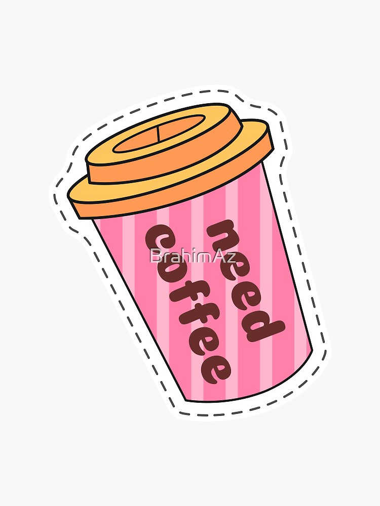"Coffee Cup" Sticker for Sale by BrahimAz Redbubble