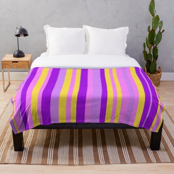 Item preview, Purple Pink Yellow Lilac Stripe Pattern designed and sold by fontspree.
