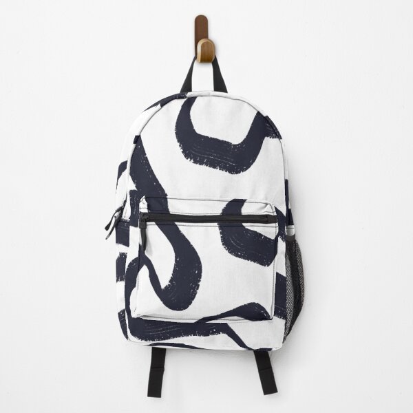 Item preview, Blue Navy Scribble Doodle Pattern Messy Abstract Geometric Minimalist designed and sold by hopecope.