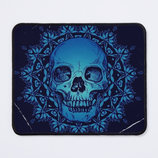 Item preview, Blue skull & mandala logo designed and sold by Allartwork.