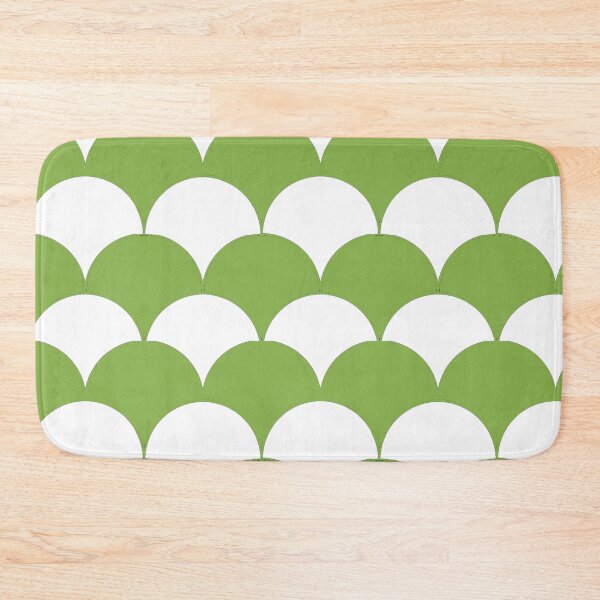 Item preview, PANTONE COLOR OF THE YEAR 2017| GREENERY |CIRCLES Green Geometric Pattern designed and sold by ozcushionstoo.