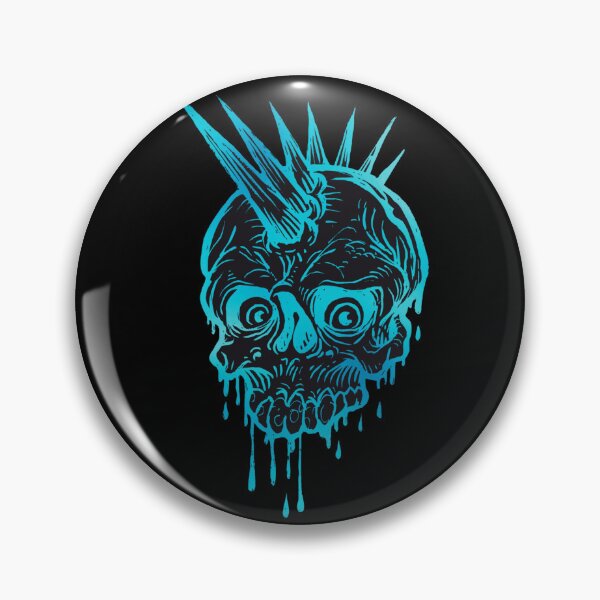 Item preview, Unusual Turquoise Punk Skull, Punk Skeleton designed and sold by Dven-Clothes.