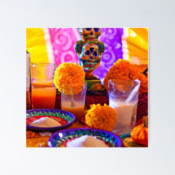 Dia de los Muertos Ofrenda Poster