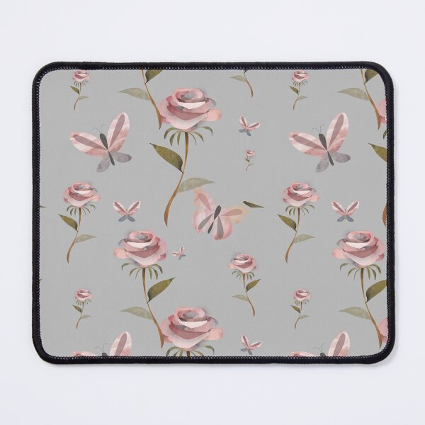 Item preview, Shabby chic vintage floral wild rose and butterfly pattern  - Caroline Laursen Original designed and sold by Caroline Laursen.
