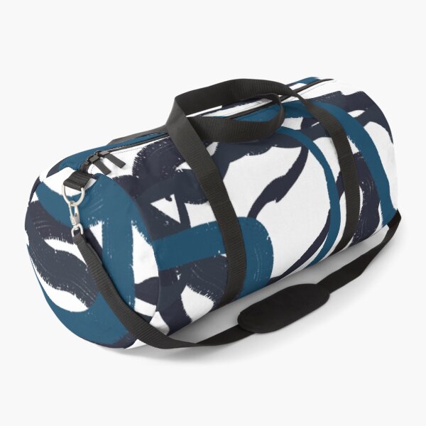 Item preview, Ocean Blues Navy Turquoise Scribble Doodle Abstract Minimalist Line Drawing Marker designed and sold by hopecope.