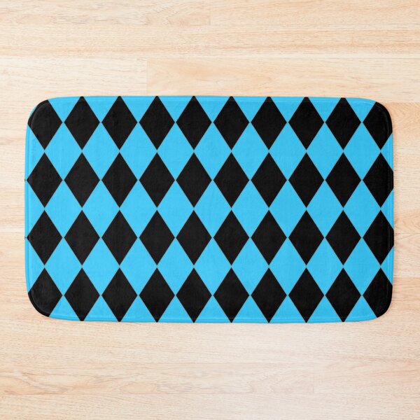 Item preview, TURQUOISE AND BLACK HARLEQUIN PATTERN BY OZCUSHIONSTOO designed and sold by ozcushionstoo.
