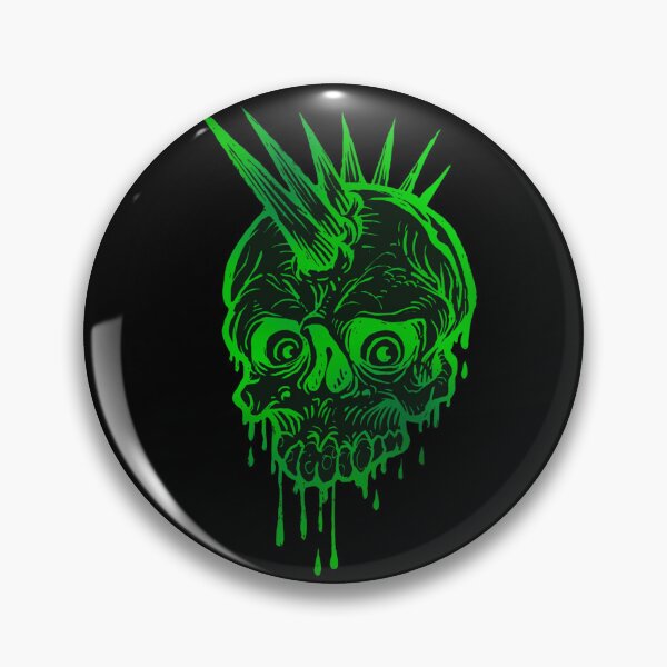 Item preview, Unusual Green Punk Skull, Punk Skeleton designed and sold by Dven-Clothes.