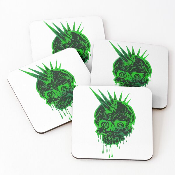 Item preview, Unusual Green Punk Skull, Punk Skeleton designed and sold by Dven-Clothes.
