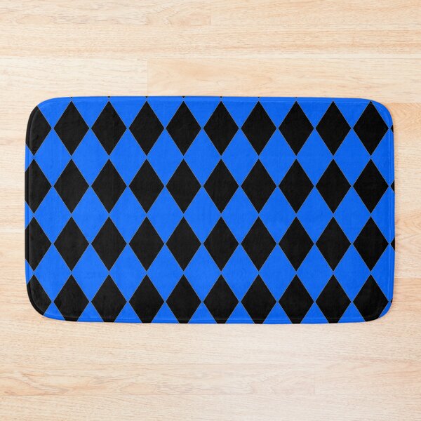 Item preview, BLUE AND BLACK HARLEQUIN PATTERN BY OZCUSHIONSTOO designed and sold by ozcushionstoo.