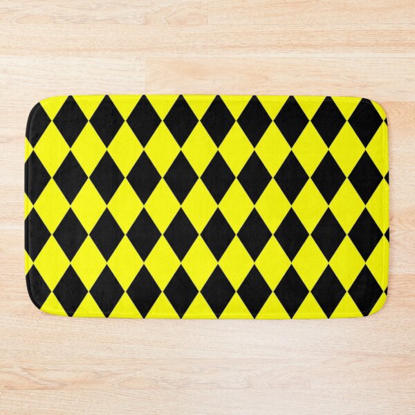 Item preview, YELLOW AND BLACK HARLEQUIN PATTERN BY OZCUSHIONSTOO designed and sold by ozcushionstoo.