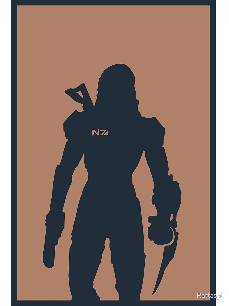 Mass Effect Minimalist Art Art Print For Sale By Rattaspi Redbubble 