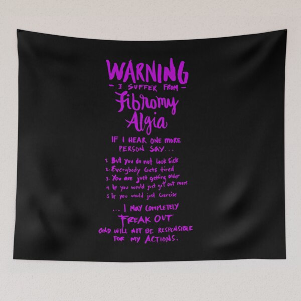 Item preview, Warning I suffer from Fibromyalgia - Funny Fibro Saying  Essential  designed and sold by avasravyao.